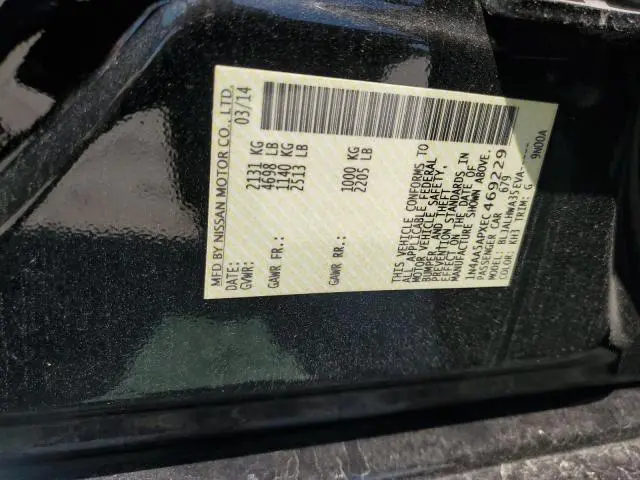 2014 NISSAN MAXIMA S  