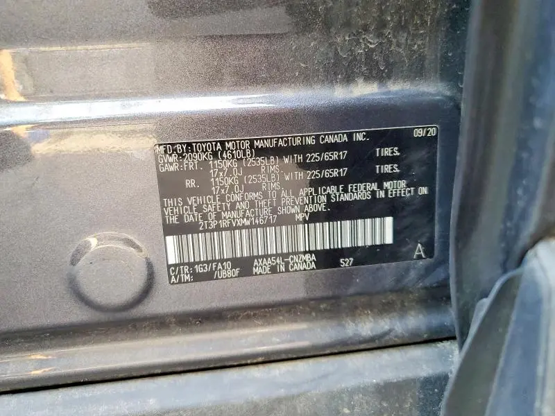 2021 TOYOTA RAV4 XLE  