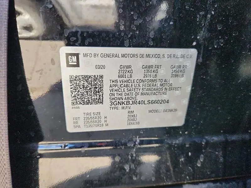 2020 CHEVROLET BLAZER 3LT  