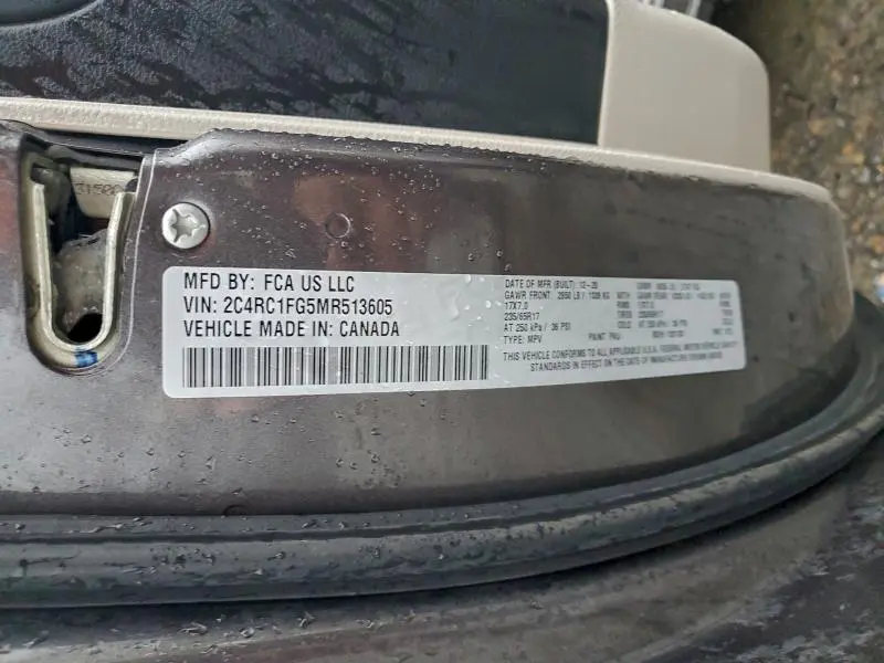 2021 CHRYSLER PACIFICA TOURING  