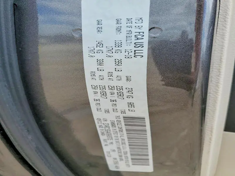 2019 CHRYSLER PACIFICA TOURING L  