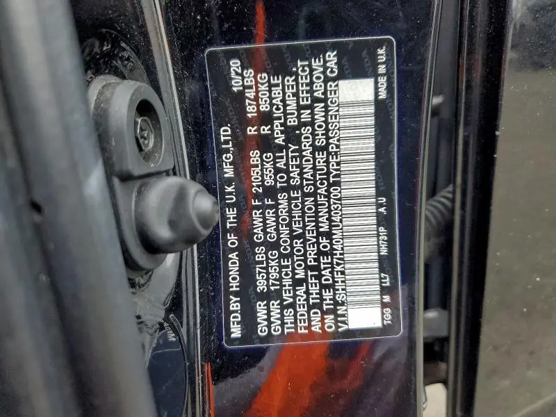 2021 HONDA CIVIC SPORT  