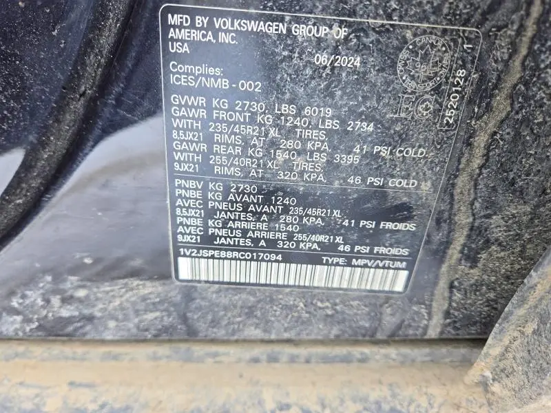 2024 VOLKSWAGEN ID.4 PRO S  