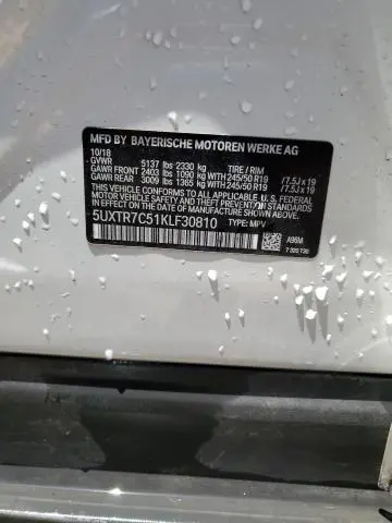 2019 BMW X3 SDRIVE30I  