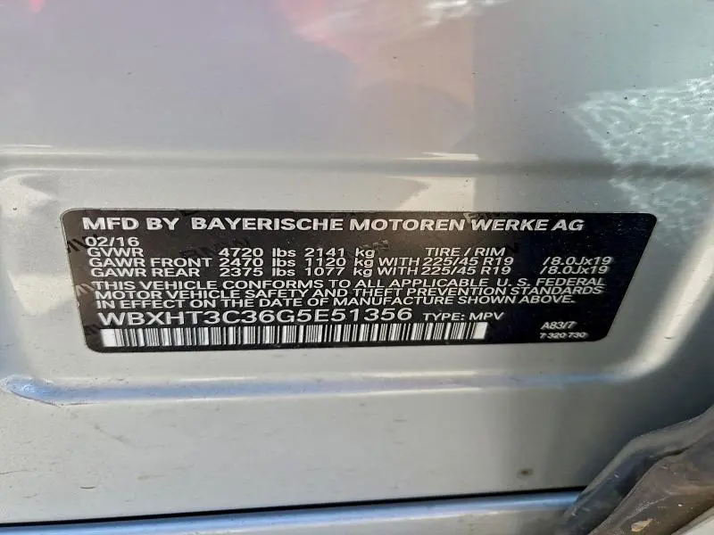 2016 BMW X1 XDRIVE28I  