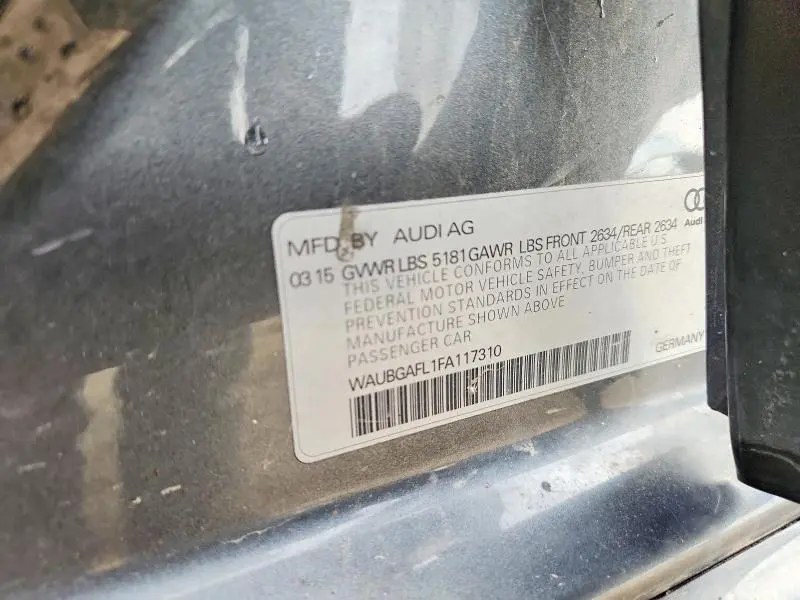 2015 AUDI S4 PREMIUM PLUS  