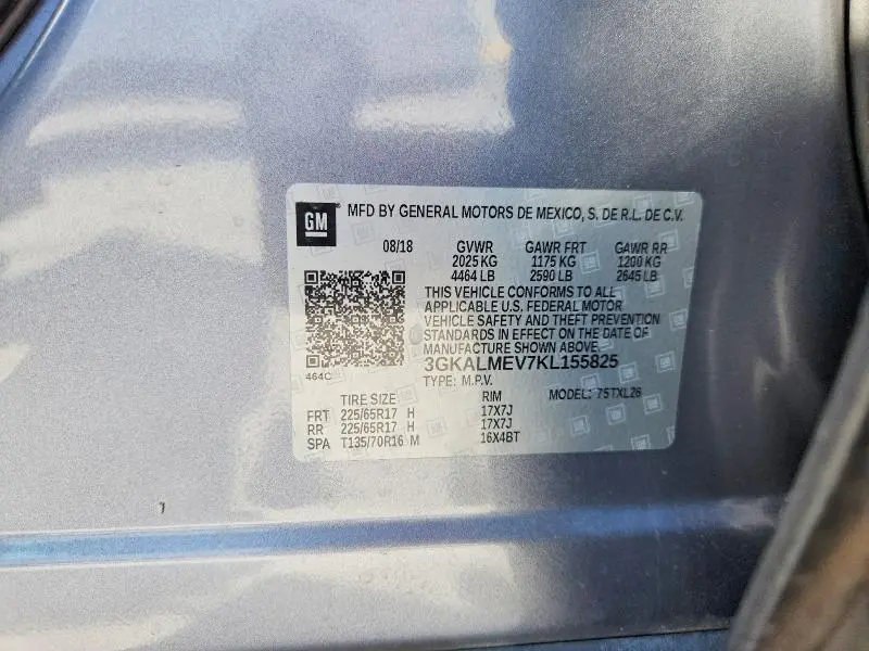 2019 GMC TERRAIN SLE  