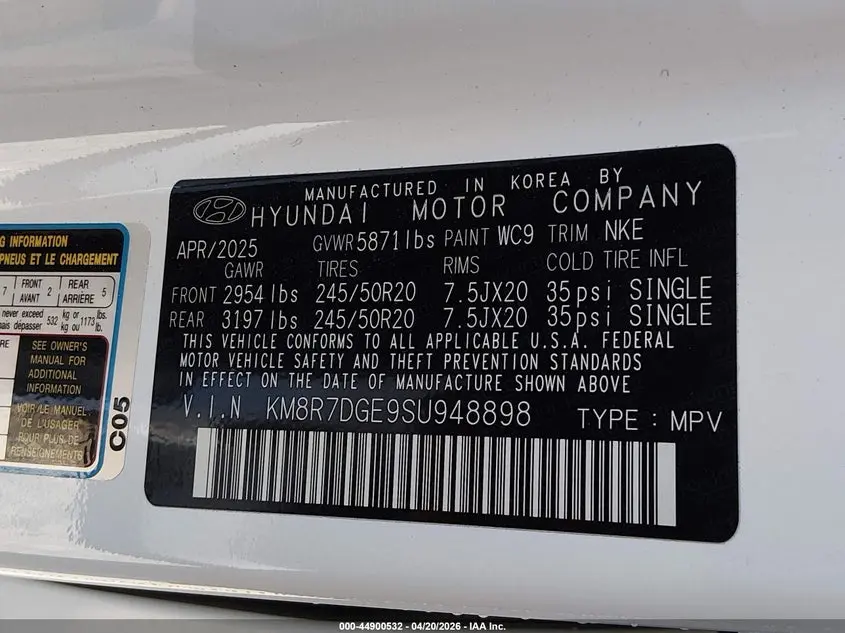 2025 HYUNDAI PALISADE CALLIGRAPHY NIGHT EDITION