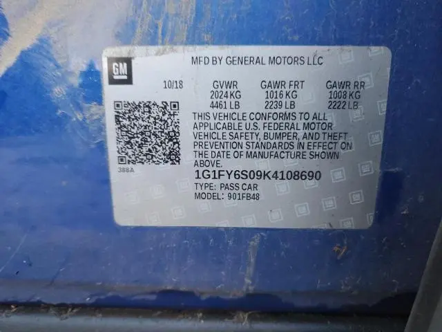 2019 CHEVROLET BOLT EV LT