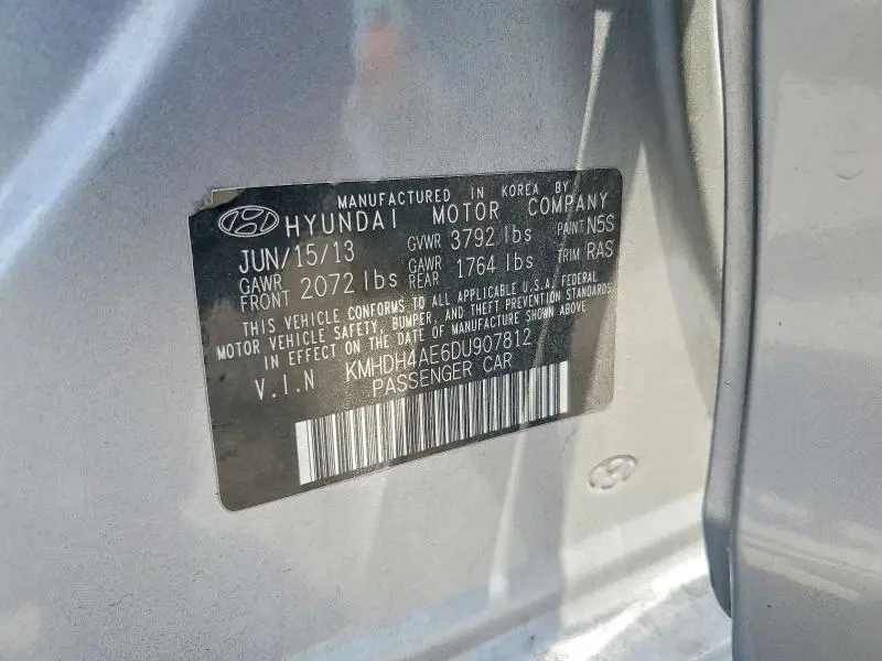 2013 HYUNDAI ELANTRA GLS  