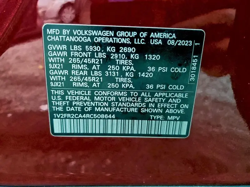 2024 VOLKSWAGEN ATLAS SEL PREMIUM R-LINE  