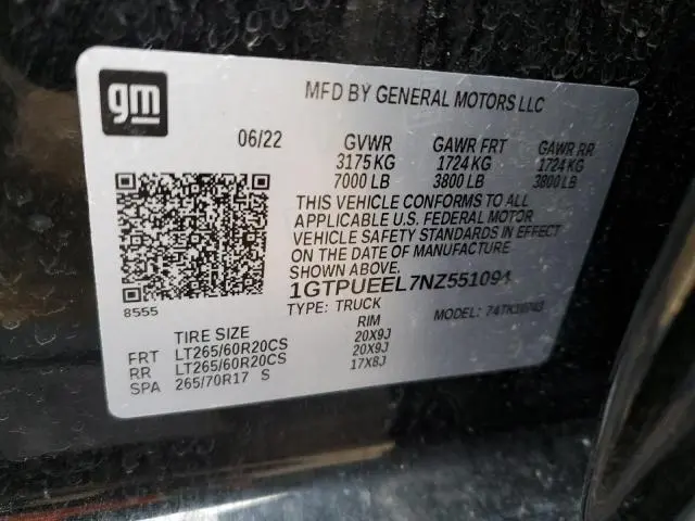 2022 GMC SIERRA K1500 AT4  