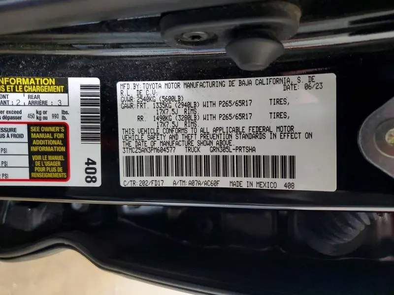2023 TOYOTA TACOMA TRD SPORT  
