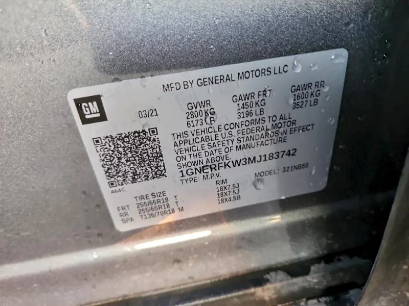 2021 CHEVROLET TRAVERSE LS  