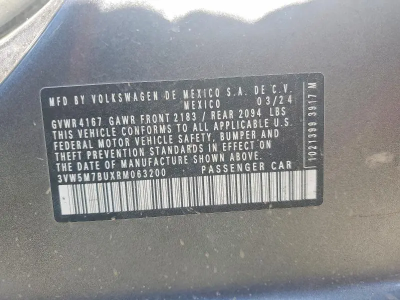 2024 VOLKSWAGEN JETTA S  