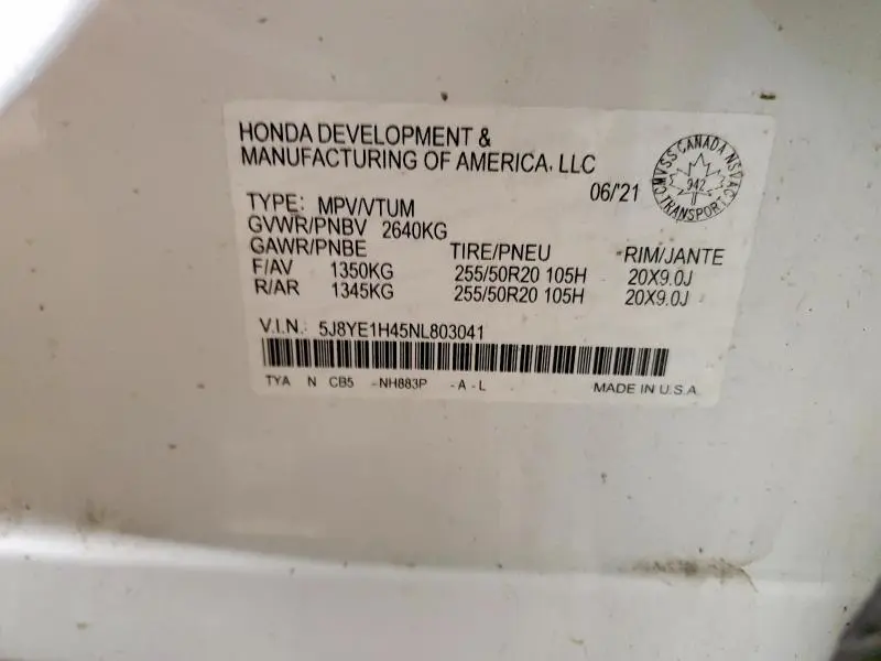 2022 ACURA MDX TECHNOLOGY  