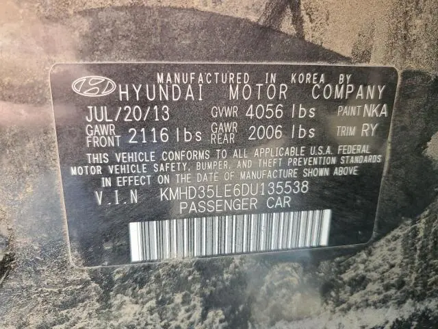 2013 HYUNDAI ELANTRA GT   