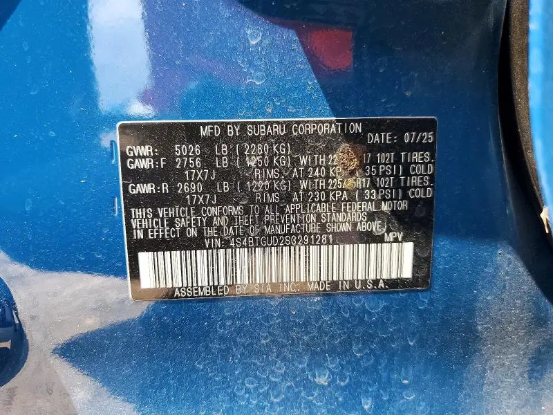 2025 SUBARU OUTBACK WILDERNESS  
