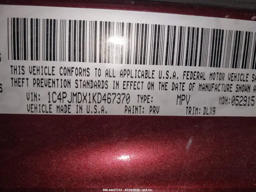 2019 JEEP CHEROKEE HIGH ALTITUDE 4X4