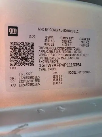 2023 GMC SAVANA G2500  