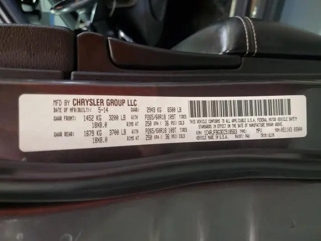 2014 JEEP GRAND CHEROKEE LIMITED  