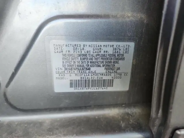 2018 NISSAN SENTRA S  
