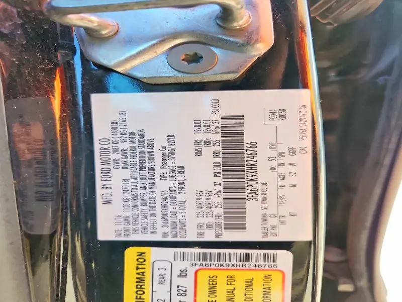 2017 FORD FUSION TITANIUM  
