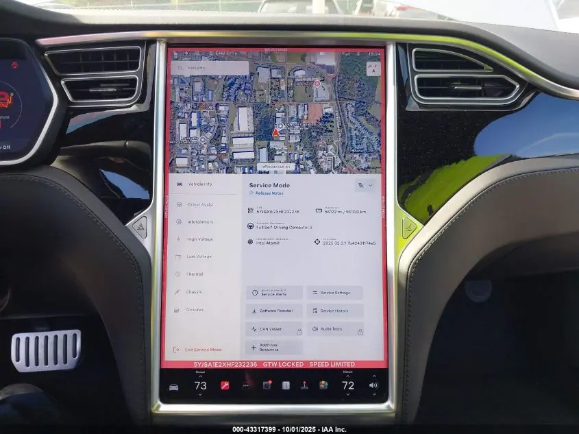 2017 TESLA MODEL S 100D/60D/75D/90D/P100D