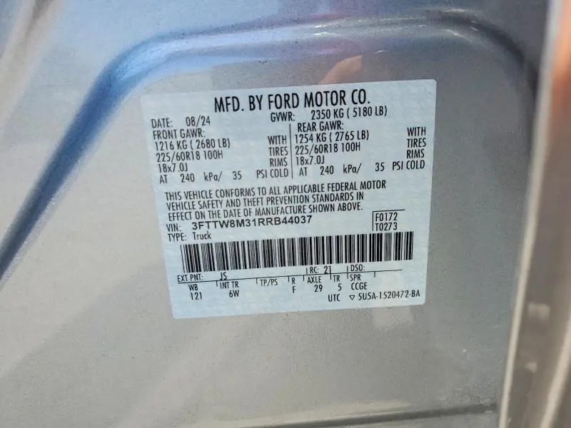 2024 FORD MAVERICK LARIAT  