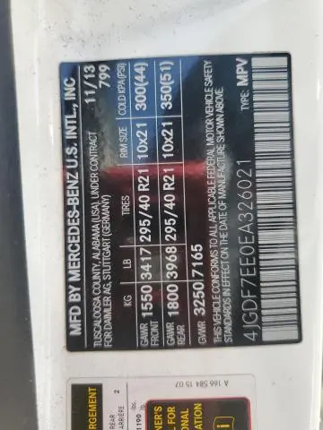 2014 MERCEDES-BENZ GL 63 AMG  