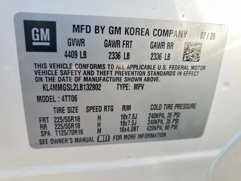 2020 BUICK ENCORE GX ESSENCE  