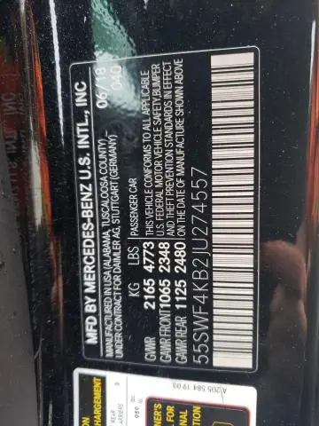 2018 MERCEDES-BENZ C 300 4MATIC  