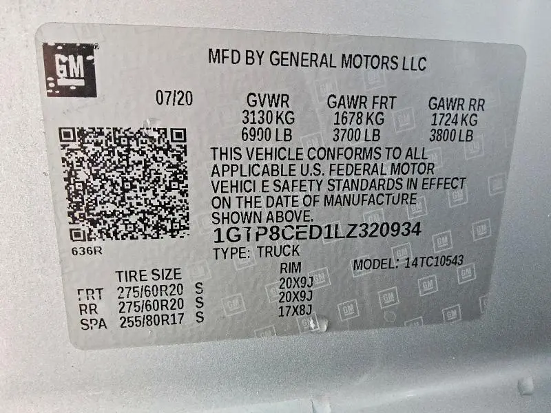 2020 GMC SIERRA C1500 ELEVATION  