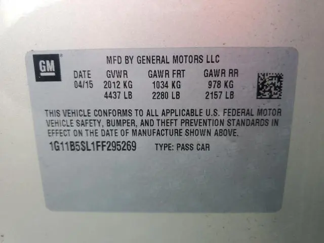 2015 CHEVROLET MALIBU LS  