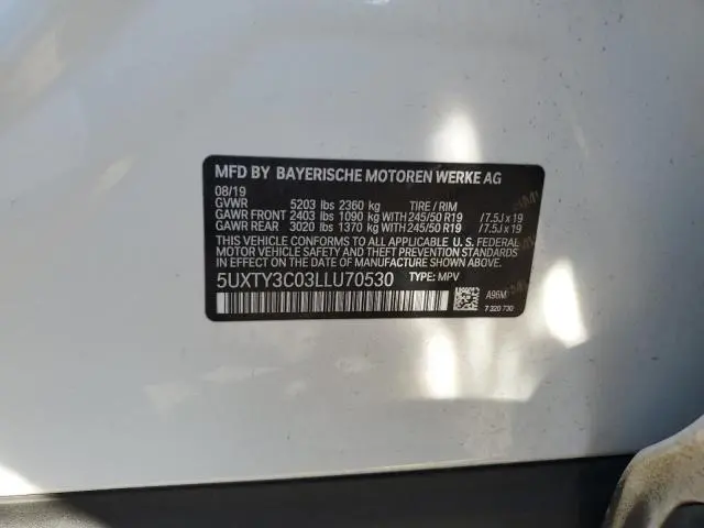 2020 BMW X3 SDRIVE30I  