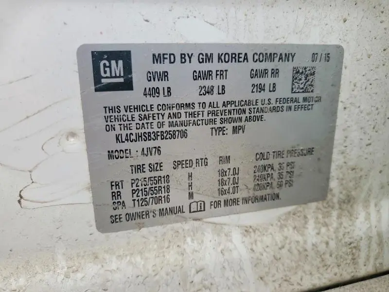 2015 BUICK ENCORE PREMIUM  
