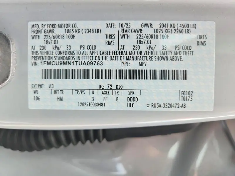 2026 FORD ESCAPE ST LINE  