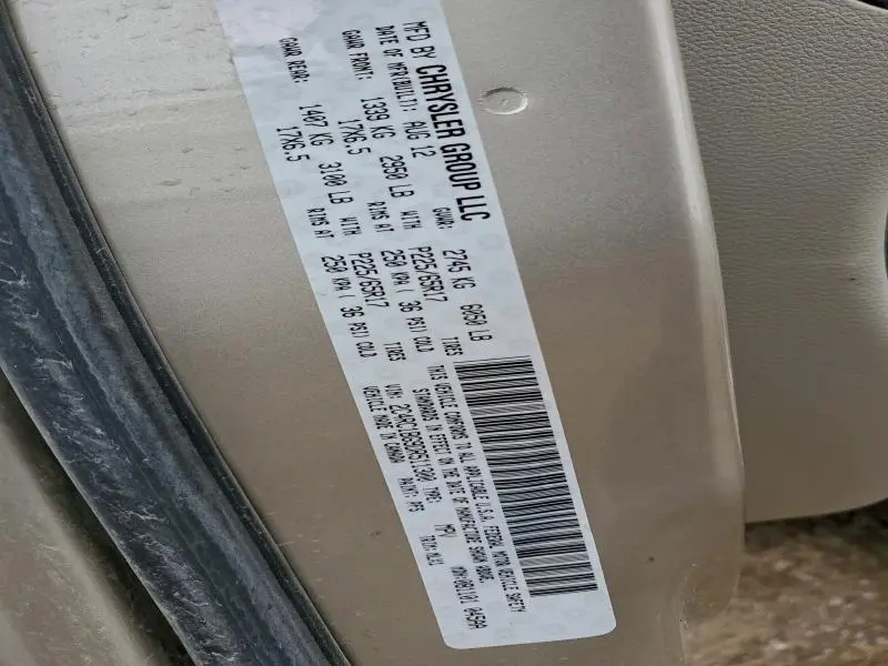 2013 CHRYSLER TOWN & COUNTRY TOURING  