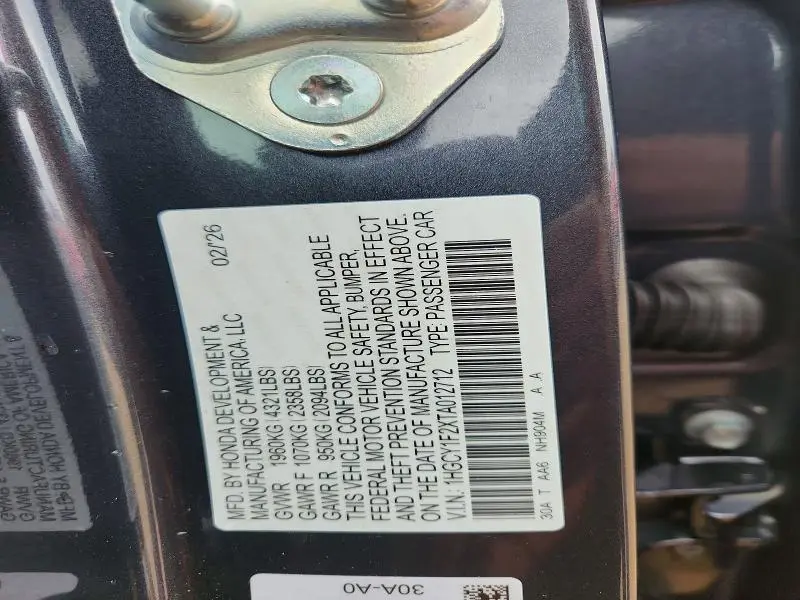 2026 HONDA ACCORD LX  