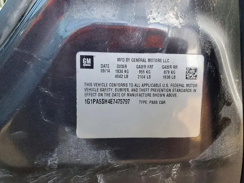 2014 CHEVROLET CRUZE LS  