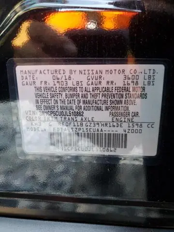 2018 NISSAN KICKS S  