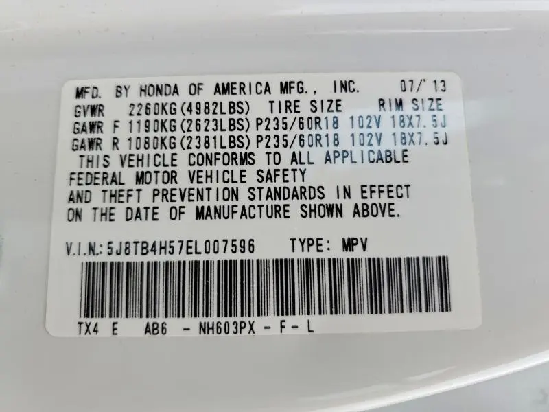 2014 ACURA RDX TECHNOLOGY  
