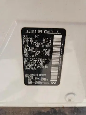 2017 INFINITI QX80 BASE  