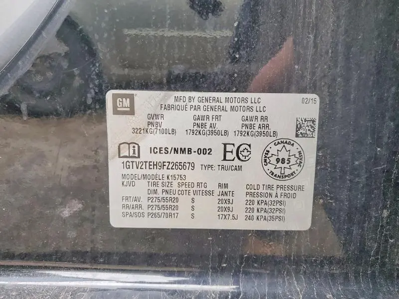 2015 GMC SIERRA K1500  