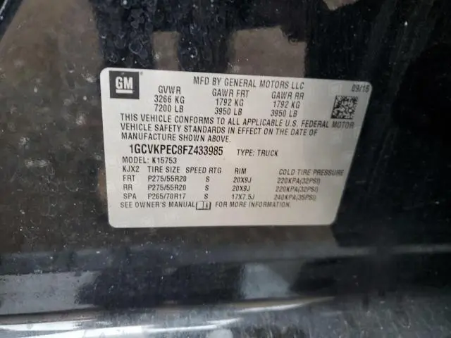 2015 CHEVROLET SILVERADO K1500
