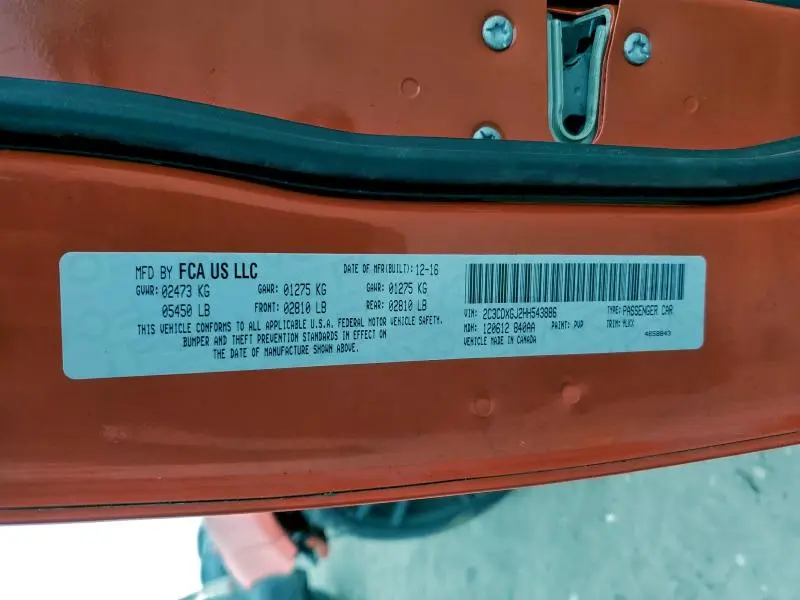 2017 DODGE CHARGER R/T 392  