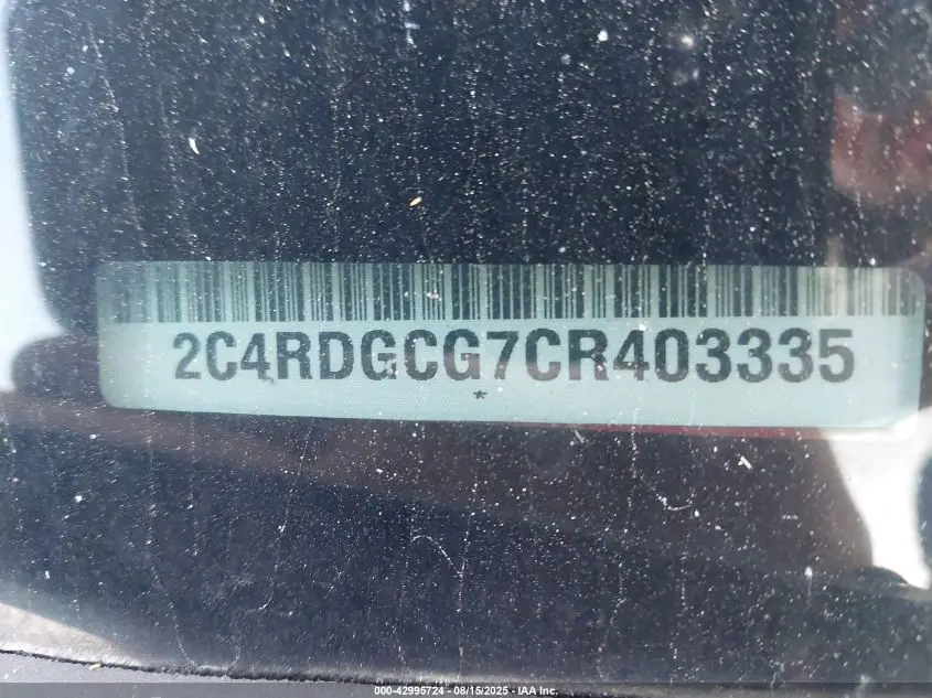2012 DODGE GRAND CARAVAN SXT