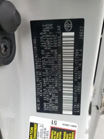 2023 TOYOTA CAMRY LE  