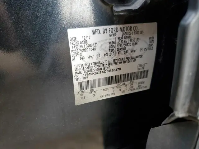 2013 FORD EXPLORER SPORT  