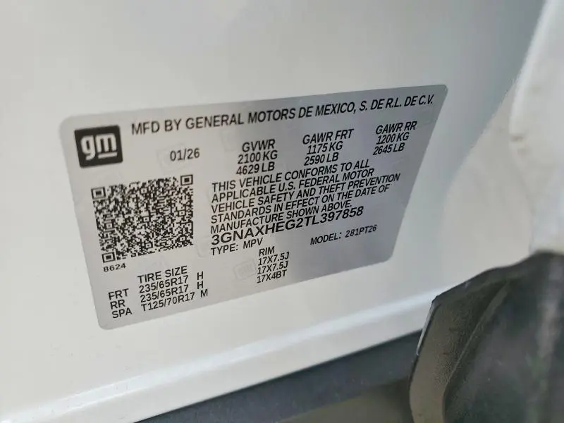 2026 CHEVROLET EQUINOX LT  